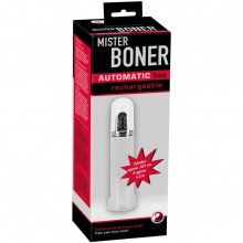 Помпа для пениса автоматическая «Mister Boner» от компании You 2 Toys, цвет прозрачный, 5885470000, бренд Orion, длина 32 см.