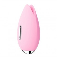 Вибростимулятор клитора с эффектом поцелуя рыбки «Candy» от компании Svakom, цвет розовый, S4-PINK, длина 9.6 см.
