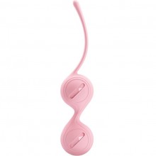 Силиконовые анатомические вагинальные шарики из коллекции Pretty Love, цвет розовый, BI-014490, длина 16.3 см.