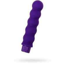 Вибратор с ребристой поверхностью для женщин от компании ToyFa, цвет фиолетовый, A-Toys 761027, из материала Силикон, длина 17 см.