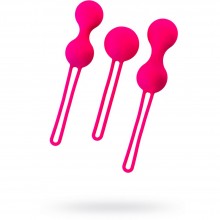 Набор вагинальных шариков со смещенным центром ToyFa, цвет розовый, коллекция A-Toys, 764005, из материала Силикон, коллекция ToyFa A-Toys