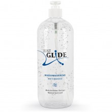 Вагинальная смазка на водной основе немецкого качества «JustGlide», объем 1 л, 6100620000, бренд Orion, цвет Прозрачный, 1000 мл.