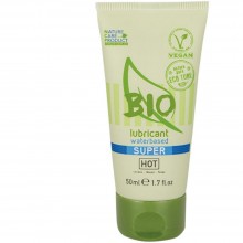 Органический лубрикант «Bio Super» от компании Hot Products, объем 50 мл, 44170, из материала Водная основа, цвет Зеленый, 50 мл.