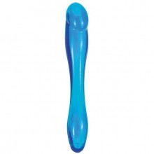 Двусторонний стимулятор «Penis Probe EX Clear Blue» от компании Gopaldas, цвет голубой, DEL7183N, длина 18 см.