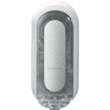 Мастурбатор «Flip Zero» с кнопками вакуума от компании Tenga, цвет белый, E26309, из материала TPE, длина 18 см.