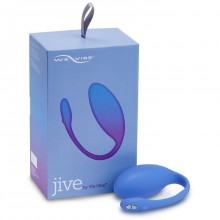 Вибро-яйцо для ношения «Jive» by We-Vibe с дистанционным управлением, цвет синий, WV-Jive-Blue, из материала Силикон, длина 9.2 см.