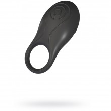 Эрекционное кольцо от компании OVO инновационной формы с вибрацией, цвет черный, A2-1, из материала Силикон, длина 9.5 см.