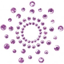 Украшение на грудь - пэстисы «Mimi» от компании Bijoux Indiscrets, цвет фиолетовый, размер OS, 0045, цвет Сиреневый, One Size (Р 42-48)