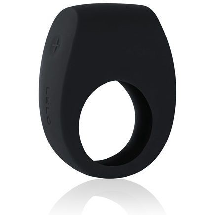 Эрекционное кольцо премиум класса с вибрацией «Tor 2» от компании Lelo, цвет черный, LEL1127, из материала Силикон, длина 6 см.