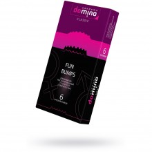 Презервативы с проработанной текстурой «Domino Fun Bumps» от компании Luxe, 6 шт. в упаковке, 665, из материала Латекс, длина 18 см.