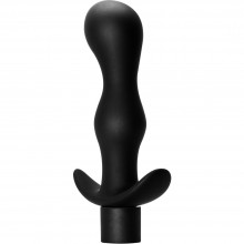 Анальный массажер с вибрацией на гибком ограничителе «Passion Black» из коллекции Spice It Up от Lola Toys, цвет черный, 8004-01Lola, из материала Силикон, длина 11 см.