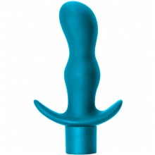 Анальная пробка с вибрацией и основанием «Teaser Aquamarine» из коллекции Spice It Up от Lola Toys, цвет голубой, 8003-03Lola, из материала Силикон, длина 9 см.