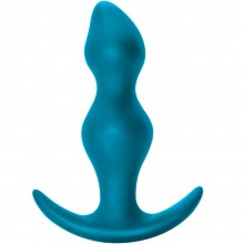 Эргономичная анальная пробка «Spice It Up Fantasy Dark Aquamarine» с гибким основанием, цвет голубой, Lola Toys 8006-03lola, бренд Lola Games, длина 12.5 см.