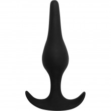Небольшая анальная пробка с основанием для ношения «Smooth Black» из коллекции Spice It Up от Lola Toys, цвет черный, 8008-01ola, коллекция Spice It Up by Lola, длина 10.5 см.