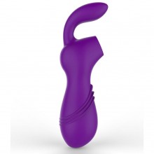 Вакуумный стимулятор клитора «Venera» с вагинальным отростком от компании RestArt, цвет фиолетовый, RA-318, из материала Силикон