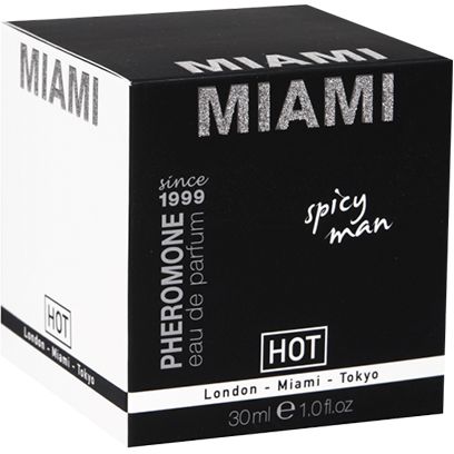 Мужской парфюм с феромонами «Miami Spicy Man» от компании Hot Products, объем 30 мл, 55102 HOT, 30 мл.