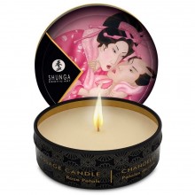 Массажная свечка «Massage Candle» от компании Shunga, аромат «Лепесток розы», объем 30 мл, DEL4468, из материала Масло, 30 мл.