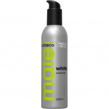 Белая анальная смазка «Male White» от компании Cobeco, объем 250 мл, DEL3100004138, из материала Силиконовая основа, 250 мл.