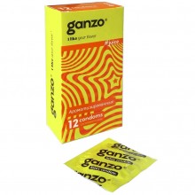 Презервативы ароматические с фруктовым запахом «Juice» от компании Ganzo, упаковка 12 шт, 04488 One Size, 04488 One Size, из материала Латекс, длина 18 см.