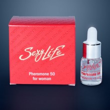 Концентрат феромонов «Sexy Life» 50% для женщин от компании Парфюм Престиж, объем 5 мл., цвет Красный, 5 мл.