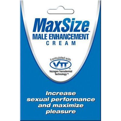 Мужской крем для усиления эрекции «MAXSize Cream» от Swiss Navy, объем 4 мл, Swiss Navy MSC1, 4 мл.