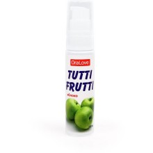 Гель-смазка «Tutti-frutti» с яблочным вкусом от лаборатории Биоритм, объем 30 мл, LB-30005, 30 мл.