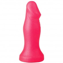 Гелевый анальный фаллоимитатор с ограничительным основанием от компании Биоклон, цвет розовый, 438000, бренд LoveToy А-Полимер, длина 14 см.