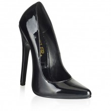 Лаковые фетиш-туфли на высокой шпильке «X-Treme» от компании Hustler Shoes, цвет черный, размер 36, HFW-207-BLK, 36 размер