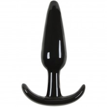 Гладкая анальная пробка из коллекции Jelly Rancher «T-Plug Smooth» от компании NS Novelties, цвет черный, NSN-0451-13, длина 10.9 см.