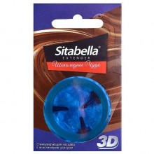 Насадка стимулирующая «Sitabella 3D  Шоколадное чудо» с ароматом шоколада от компании СК-Визит, упаковка 1 шт, 1417, из материала Латекс, диаметр 5.4 см.