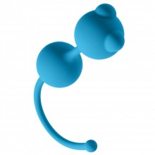 Классические вагинальные шарики из серии Emotions - «Foxy» от компании Lola Toys, цвет голубой, 4001-03Lola, бренд Lola Games, из материала Силикон, длина 16.2 см.