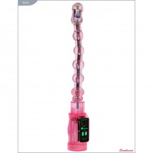 Гнущийся анальный вибратор «Trans» от компании Eroticon, цвет розовый, 30345, из материала ПВХ, длина 27 см.