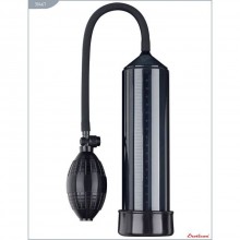 Вакуумная помпа «Pump X1» с грушей от компании Eroticon, цвет черный, 30467, из материала Пластик АБС, длина 20.5 см.