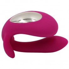 Интимный вибратор для двоих «Enjoy Life» от компании RestArt, цвет розовый, RA-308, длина 8.8 см.