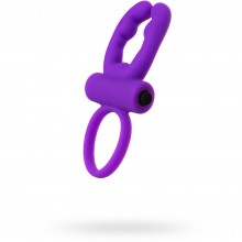 Виброкольцо с клиторальными усами «Ares» от компании Dibe, цвет фиолетовый, GOX-50-4, длина 7 см.