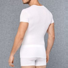 Полупрозрачная мужская футболка от компании Doreanse, цвет белый, размер M, DOR2545-WHT-M, из материала Микромодал