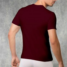 Классическая мужская футболка с коротким рукавом от компании Doreanse, цвет красный, размер M, DOR2550-RED-M
