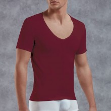 Мужская классическая футболка с V-образным вырезом от Doreanse, цвет красный, размер XL, DOR2820-RED-XL