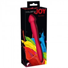 Гибкий двусторонний фаллоимитатор «Colorful Joy Red Dildo» от компании You 2 Toys, цвет красный, 5242800000, из материала Силикон, длина 21.5 см.
