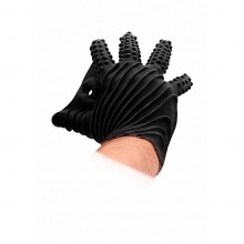 Перчатки для мастурбации из коллекции Fist it от Shots Media, цвет черный, SH-FST003BLK, из материала Силикон, коллекция Fist it by Shots, One Size (Р 42-48)