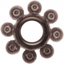 Эрекционное кольцо «Bubbles» из коллекции Lola Rings, цвет черный, 0112-31Lola, бренд Lola Games, из материала TPR, длина 4.5 см.