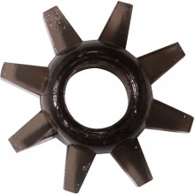 Эрекционное кольцо «Cogweel Black» с шипами для дополнительной стимуляции из коллекции Lola Rings, цвет черный, 0114-91Lola, бренд Lola Games, из материала TPR, длина 4.5 см.