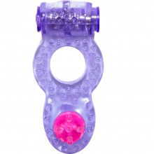 Эрекционное кольцо «Ringer Purple» с дополнительной стимуляцией из коллекции Lola Rings, цвет фиолетовый, 0114-71Lola, бренд Lola Games, из материала TPR, длина 7 см., со скидкой