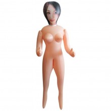 Простая надувная кукла «Carolina» с принтом от компании Erowoman - Eroman, цвет телесный, ee-10254, бренд Bior Toys, 2 м.