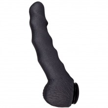 Насадка «Black Bent 2» для страпона, цвет черный, Биоклон 132104ru, бренд LoveToy А-Полимер, из материала ПВХ, длина 14 см.