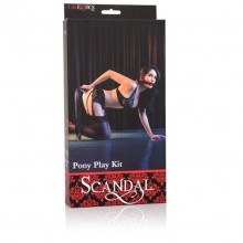 Игровой набор «Pony Play Kit» из коллекции Scandal от California Exotic Nobelties, цвет красный, SE-2712-90-3, бренд California Exotic Novelties, длина 7 см.