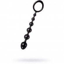 Классическая анальная цепочка из коллекции A-Toys от ToyFa, цвет черный, 761310, длина 19.8 см., со скидкой