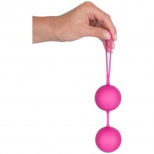 Вагинальные шарики «XXXL Balls» от компании You 2 Toys, цвет розовый, 5096470000, бренд Orion, длина 22 см.