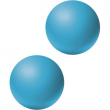 Вагинальные шарики без сцепки «Lexy Large» из коллекции Emotions от Lola Toys, цвет голубой, 4016-02Lola, диаметр 3 см.
