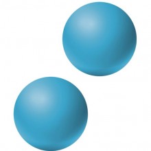Вагинальные шарики без сцепки «Lexy Medium» из коллекции Emotions от Lola Toys, цвет голубой, 4015-03Lola, из материала Силикон, диаметр 2.8 см.